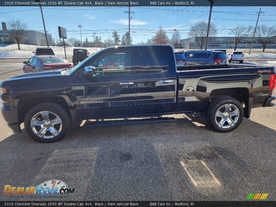 2016 Chevrolet Silverado 1500 WT Double Cab 4x4 Black / Dark Ash/Jet Black Photo #27