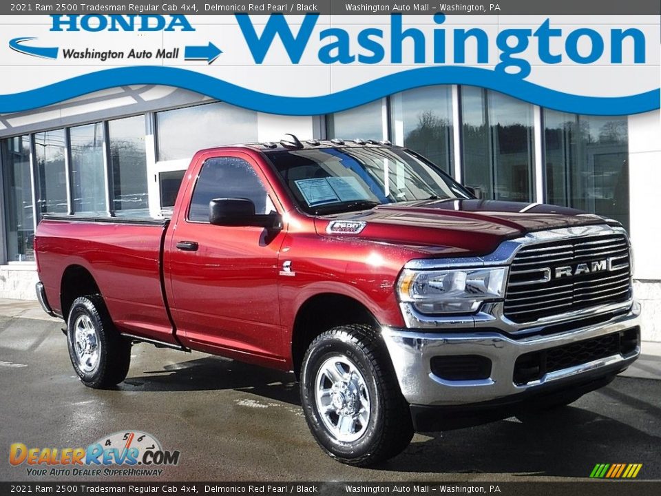 2021 Ram 2500 Tradesman Regular Cab 4x4 Delmonico Red Pearl / Black Photo #1