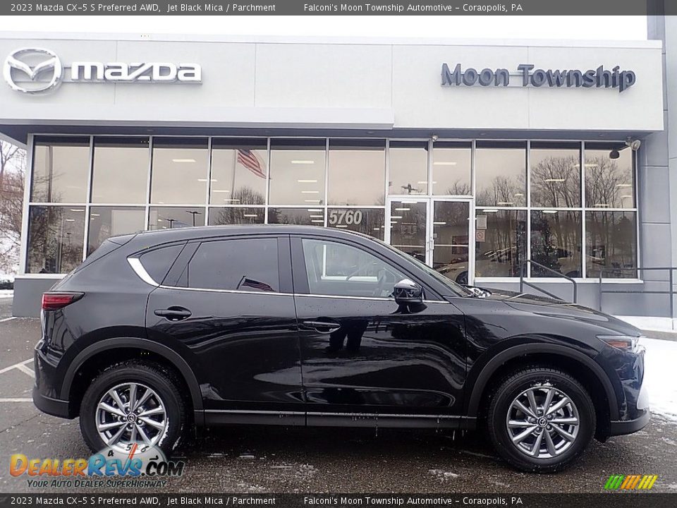 2023 Mazda CX-5 S Preferred AWD Jet Black Mica / Parchment Photo #1