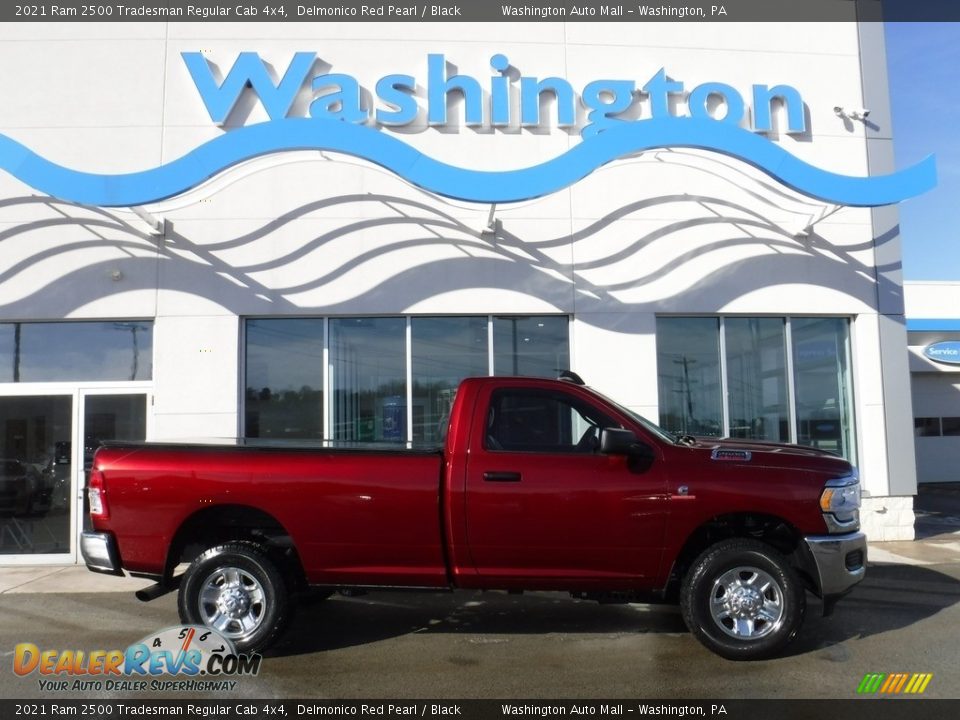 2021 Ram 2500 Tradesman Regular Cab 4x4 Delmonico Red Pearl / Black Photo #3