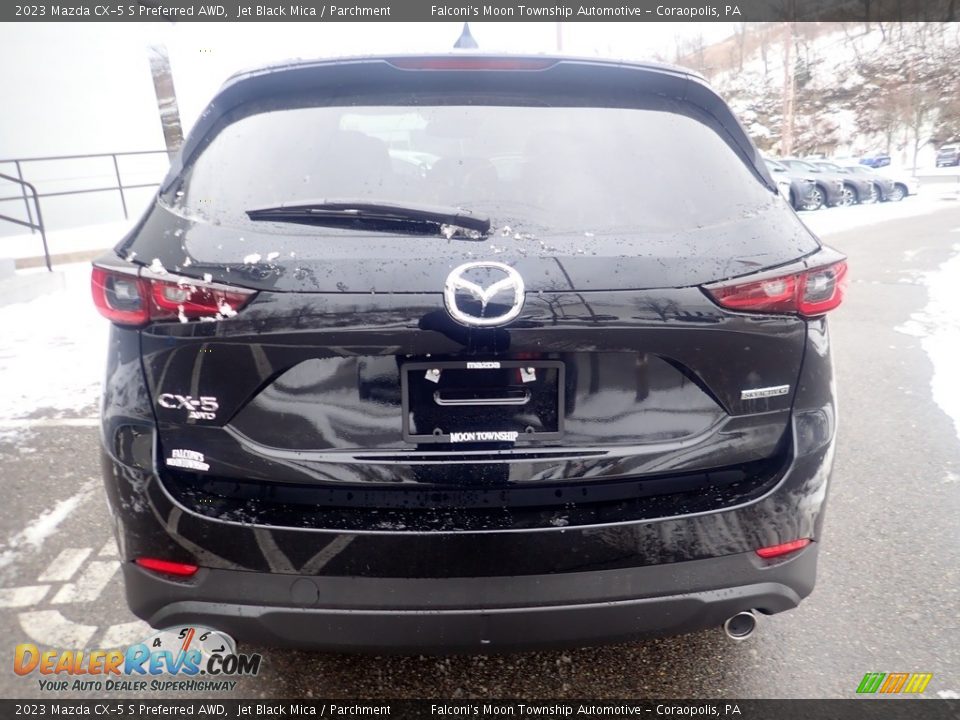 2023 Mazda CX-5 S Preferred AWD Jet Black Mica / Parchment Photo #3