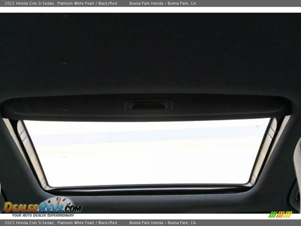 2023 Honda Civic Si Sedan Platinum White Pearl / Black/Red Photo #22