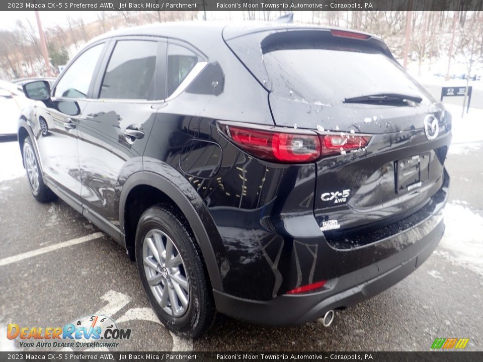 2023 Mazda CX-5 S Preferred AWD Jet Black Mica / Parchment Photo #5