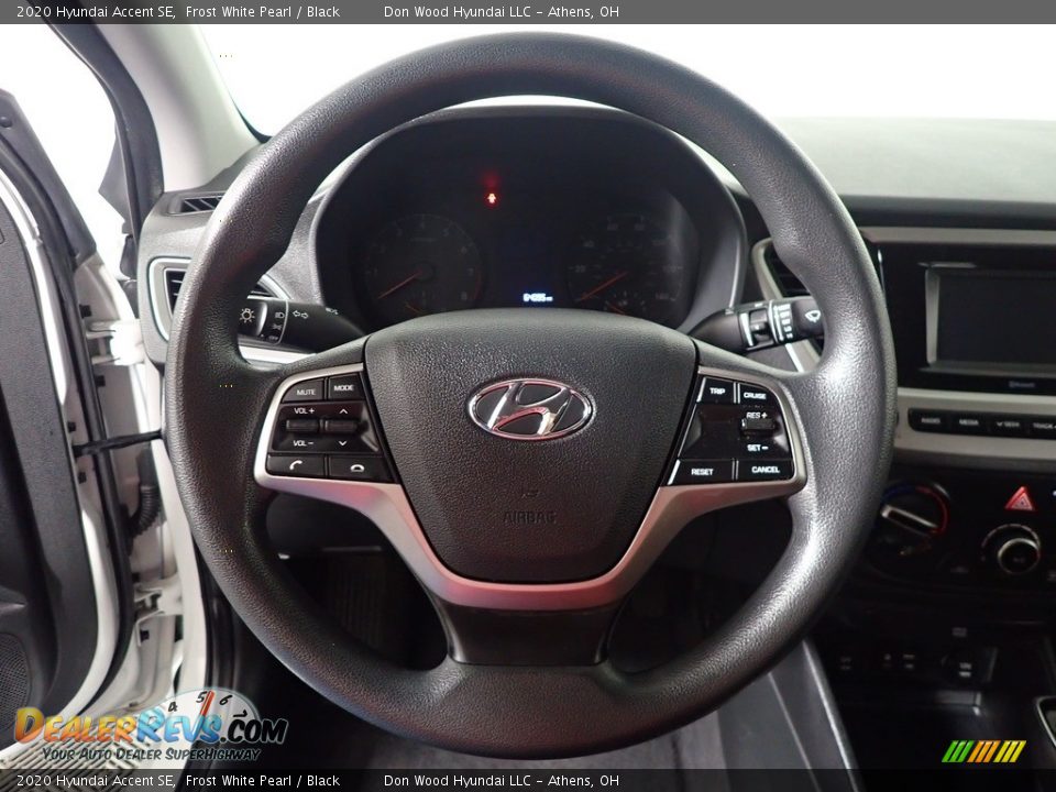 2020 Hyundai Accent SE Frost White Pearl / Black Photo #25