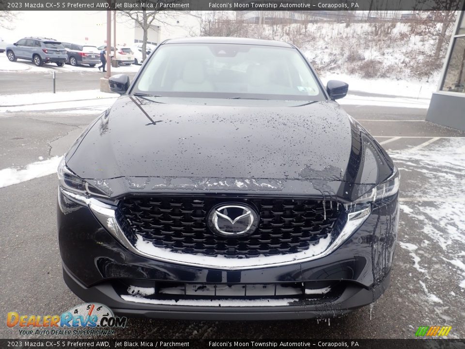 2023 Mazda CX-5 S Preferred AWD Jet Black Mica / Parchment Photo #8