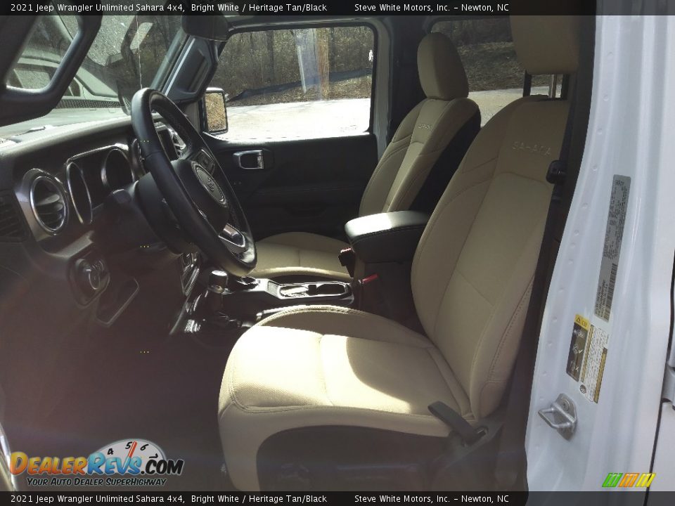 2021 Jeep Wrangler Unlimited Sahara 4x4 Bright White / Heritage Tan/Black Photo #11