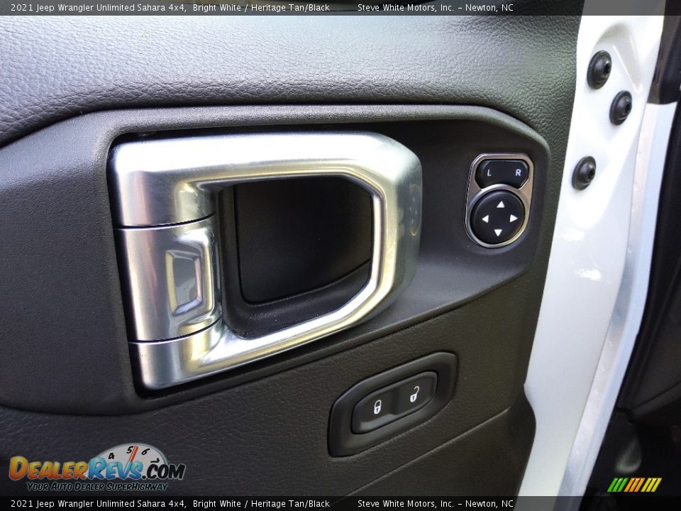 2021 Jeep Wrangler Unlimited Sahara 4x4 Bright White / Heritage Tan/Black Photo #12