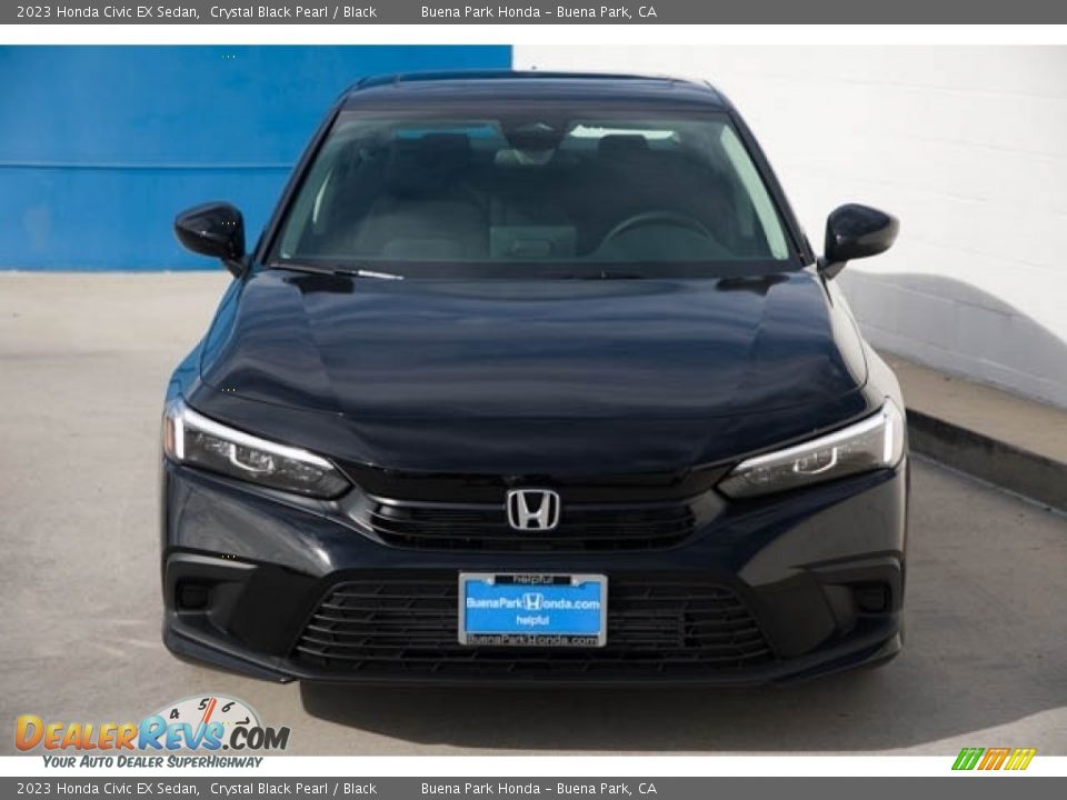 2023 Honda Civic EX Sedan Crystal Black Pearl / Black Photo #3