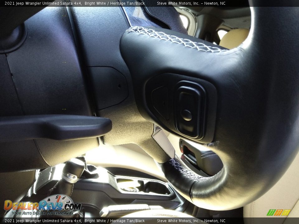 2021 Jeep Wrangler Unlimited Sahara 4x4 Bright White / Heritage Tan/Black Photo #13