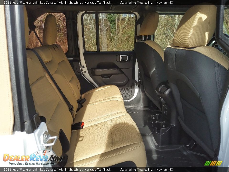 2021 Jeep Wrangler Unlimited Sahara 4x4 Bright White / Heritage Tan/Black Photo #16