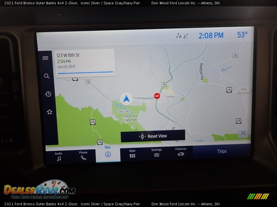 2021 Ford Bronco Outer Banks 4x4 2-Door Iconic Silver / Space Gray/Navy Pier Photo #2