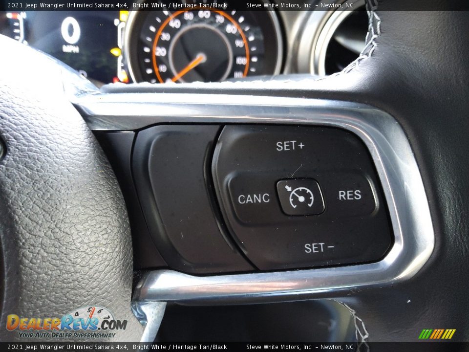 2021 Jeep Wrangler Unlimited Sahara 4x4 Bright White / Heritage Tan/Black Photo #20