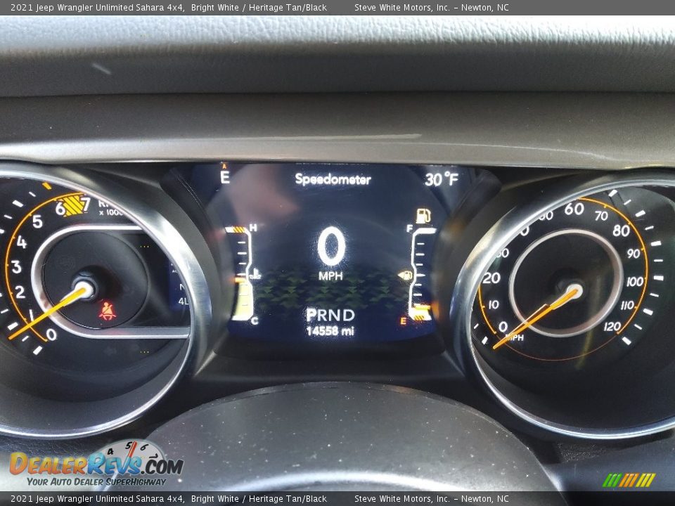 2021 Jeep Wrangler Unlimited Sahara 4x4 Bright White / Heritage Tan/Black Photo #21
