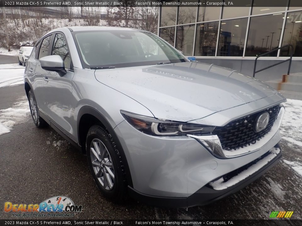 2023 Mazda CX-5 S Preferred AWD Sonic Silver Metallic / Black Photo #9