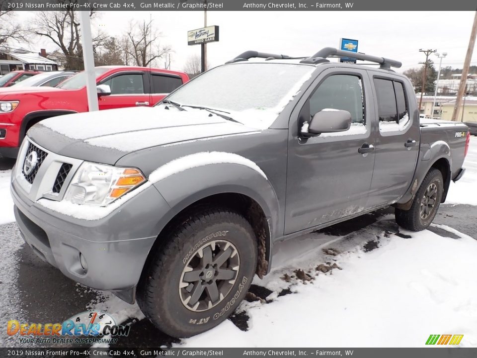 2019 Nissan Frontier Pro-4X Crew Cab 4x4 Gun Metallic / Graphite/Steel Photo #4