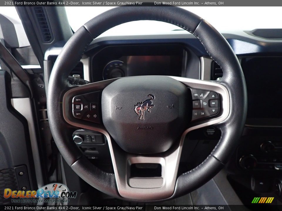 2021 Ford Bronco Outer Banks 4x4 2-Door Steering Wheel Photo #22
