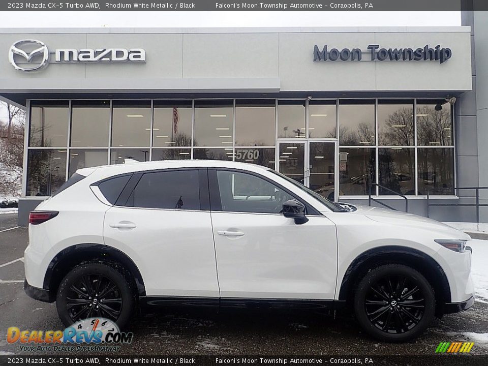 2023 Mazda CX-5 Turbo AWD Rhodium White Metallic / Black Photo #1