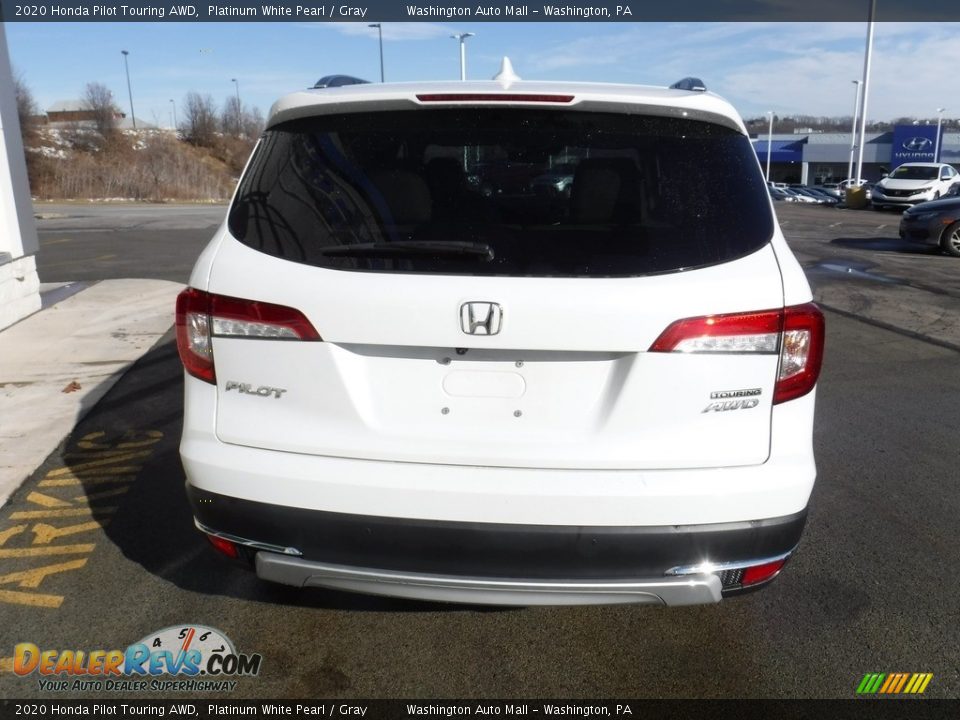 2020 Honda Pilot Touring AWD Platinum White Pearl / Gray Photo #8