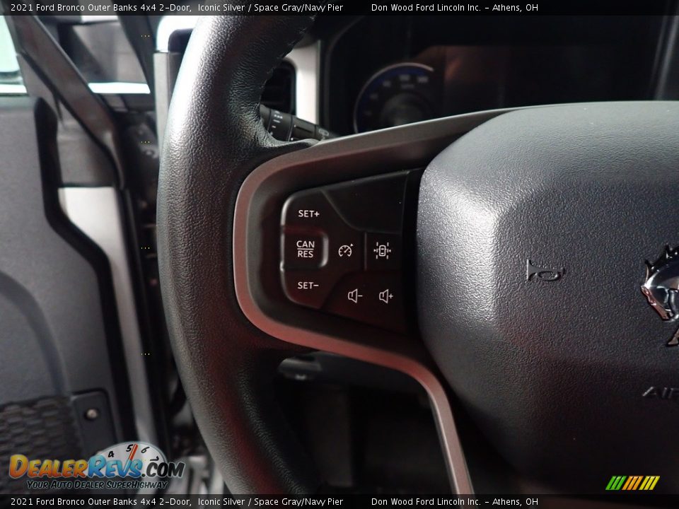 2021 Ford Bronco Outer Banks 4x4 2-Door Steering Wheel Photo #24