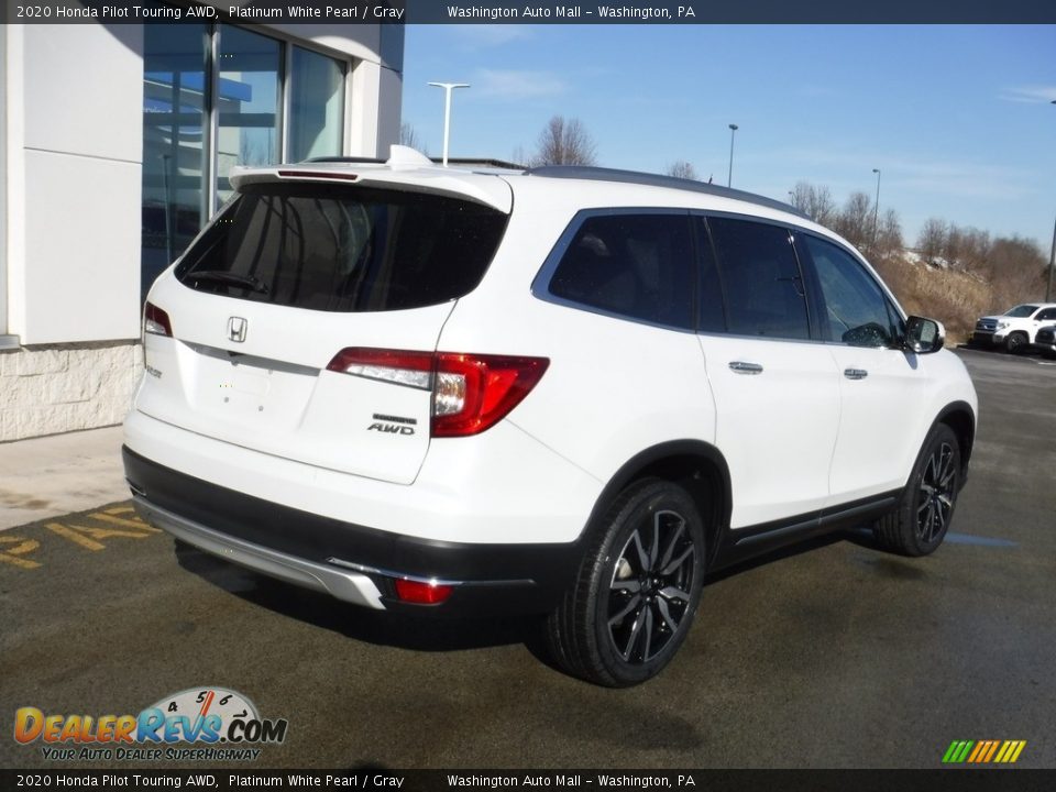 2020 Honda Pilot Touring AWD Platinum White Pearl / Gray Photo #9