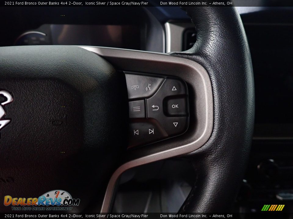 2021 Ford Bronco Outer Banks 4x4 2-Door Steering Wheel Photo #25