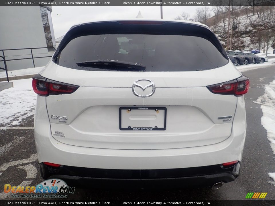 2023 Mazda CX-5 Turbo AWD Rhodium White Metallic / Black Photo #3