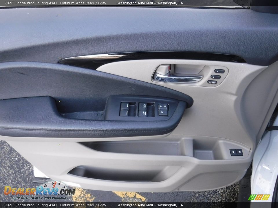 2020 Honda Pilot Touring AWD Platinum White Pearl / Gray Photo #14
