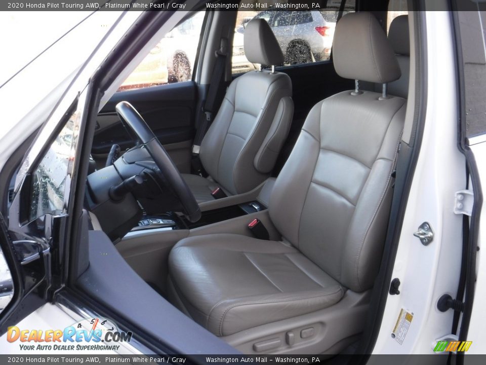 2020 Honda Pilot Touring AWD Platinum White Pearl / Gray Photo #16