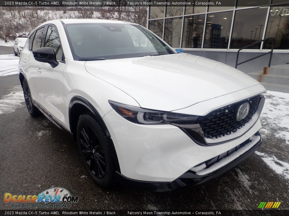 2023 Mazda CX-5 Turbo AWD Rhodium White Metallic / Black Photo #9