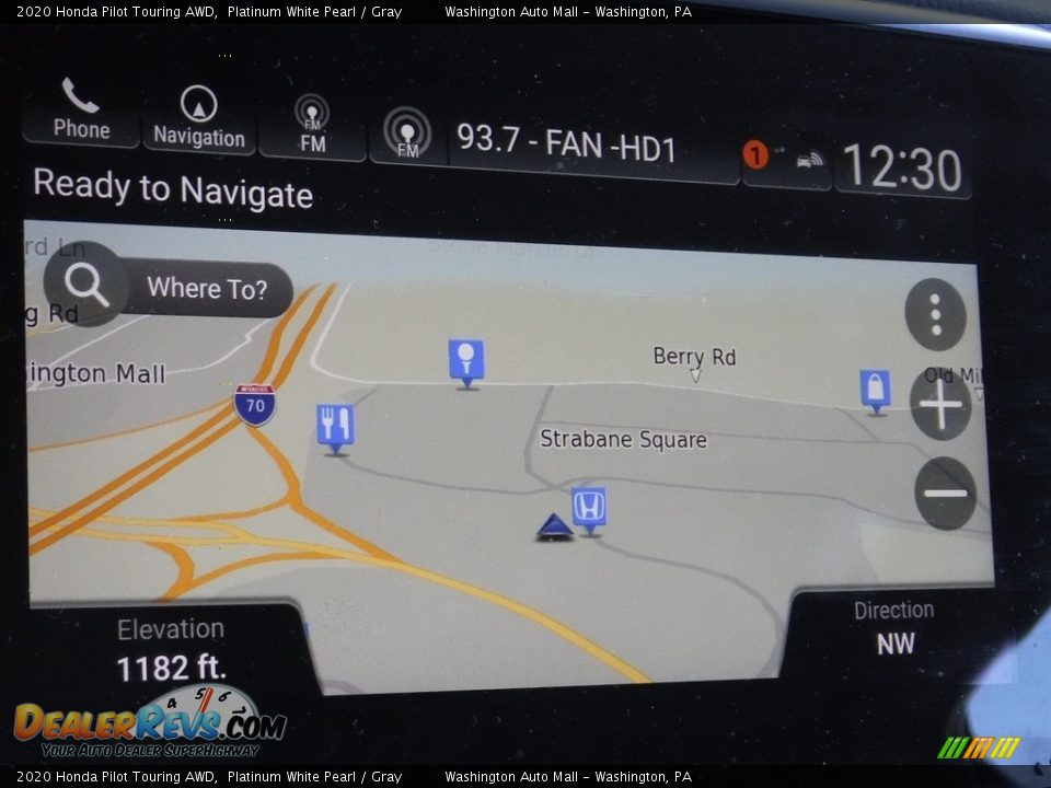 2020 Honda Pilot Touring AWD Platinum White Pearl / Gray Photo #23