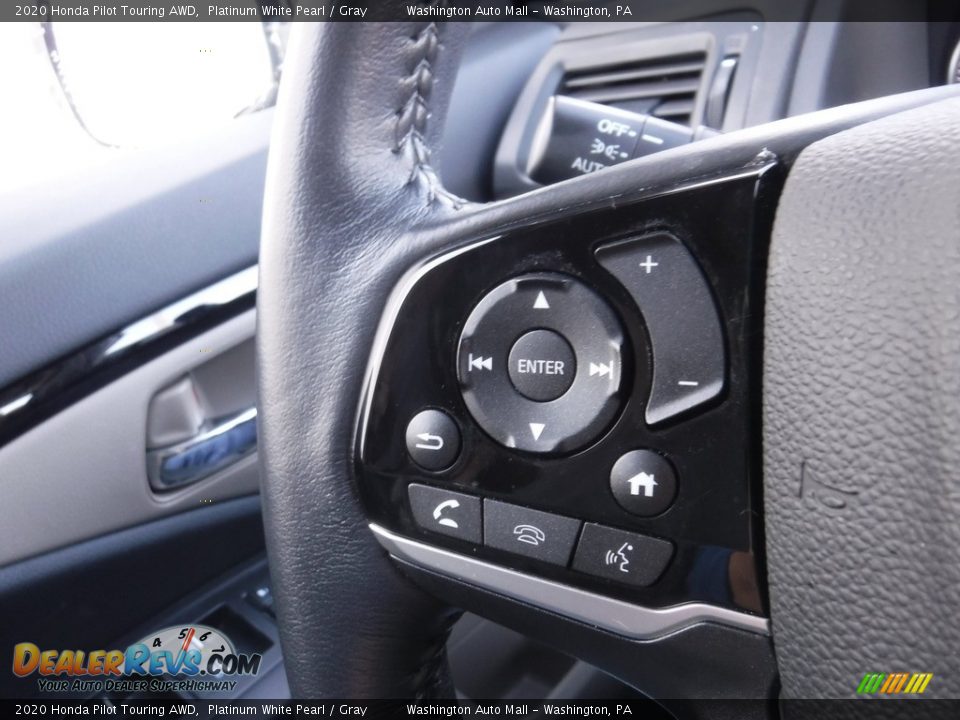 2020 Honda Pilot Touring AWD Platinum White Pearl / Gray Photo #28