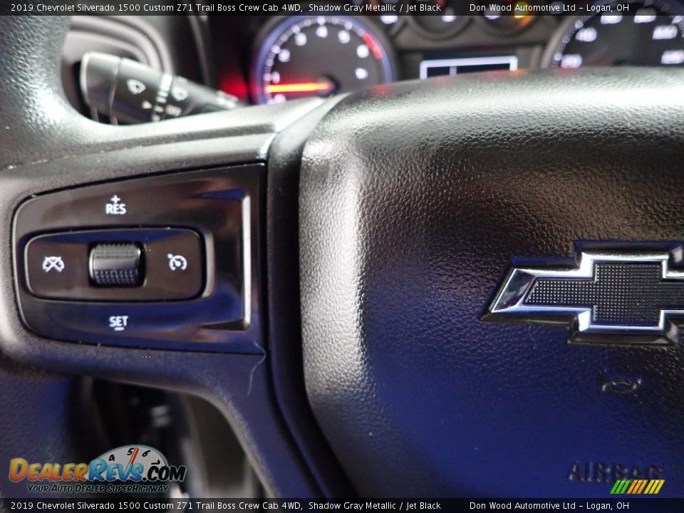 2019 Chevrolet Silverado 1500 Custom Z71 Trail Boss Crew Cab 4WD Shadow Gray Metallic / Jet Black Photo #14