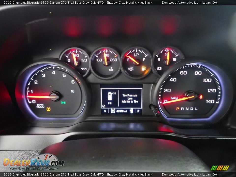 2019 Chevrolet Silverado 1500 Custom Z71 Trail Boss Crew Cab 4WD Shadow Gray Metallic / Jet Black Photo #16