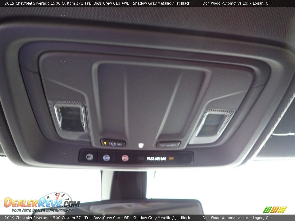 2019 Chevrolet Silverado 1500 Custom Z71 Trail Boss Crew Cab 4WD Shadow Gray Metallic / Jet Black Photo #21