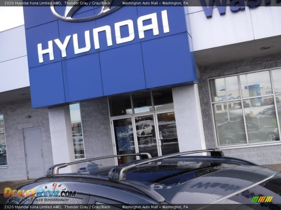 2020 Hyundai Kona Limited AWD Thunder Gray / Gray/Black Photo #3