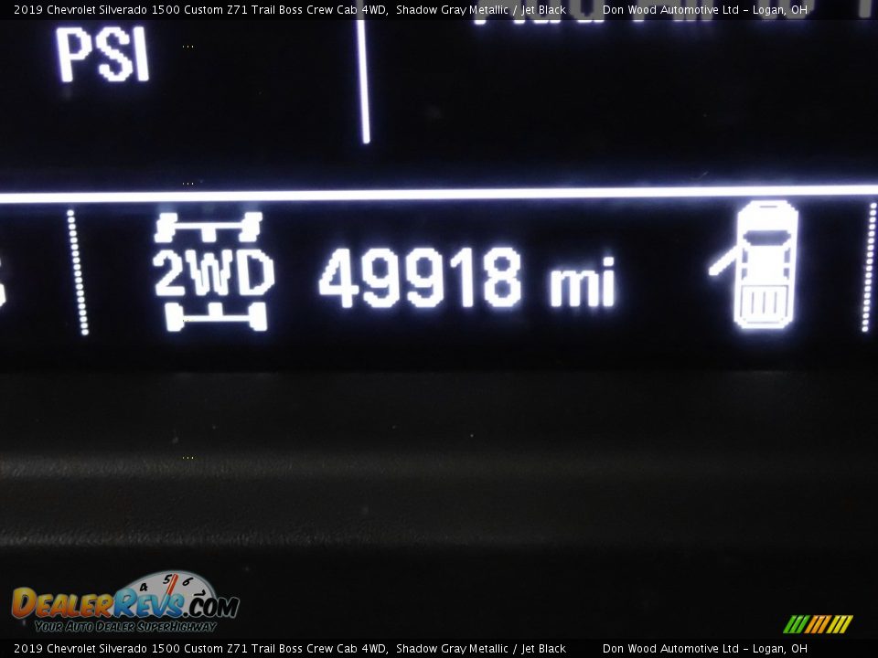 2019 Chevrolet Silverado 1500 Custom Z71 Trail Boss Crew Cab 4WD Shadow Gray Metallic / Jet Black Photo #30