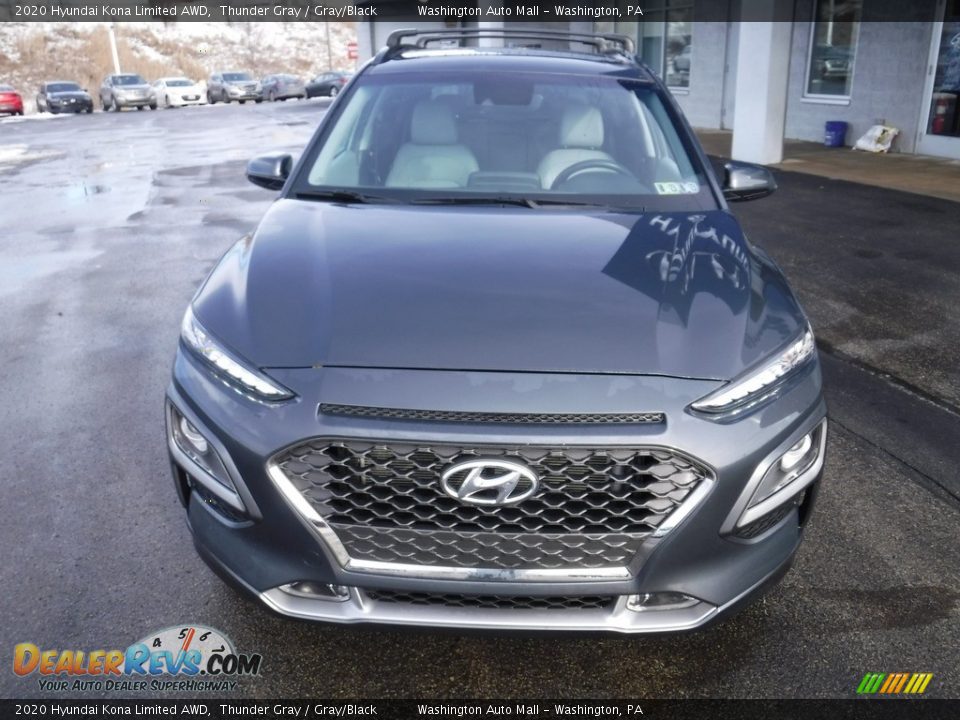 2020 Hyundai Kona Limited AWD Thunder Gray / Gray/Black Photo #5