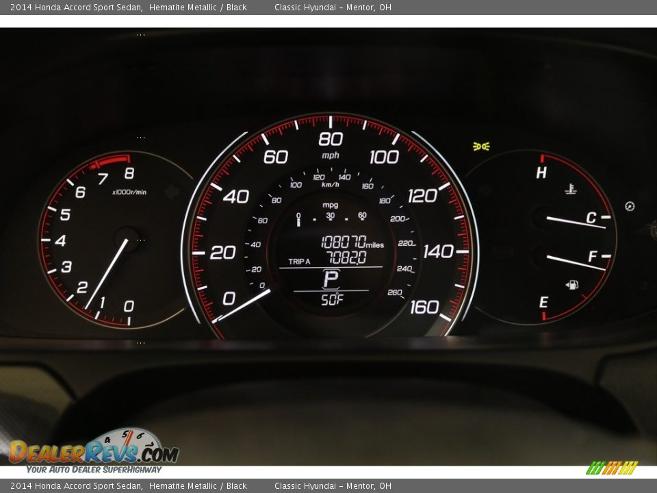 2014 Honda Accord Sport Sedan Hematite Metallic / Black Photo #8