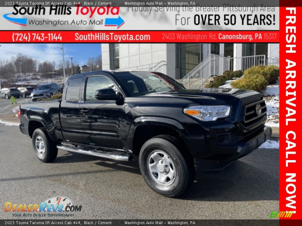 2023 Toyota Tacoma SR Access Cab 4x4 Black / Cement Photo #1