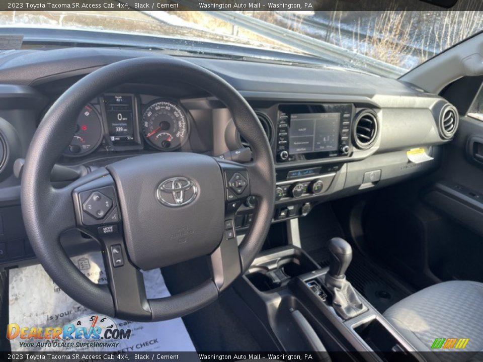 2023 Toyota Tacoma SR Access Cab 4x4 Black / Cement Photo #3