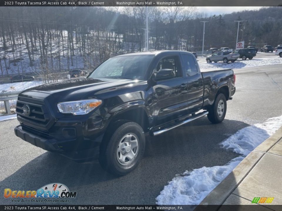 2023 Toyota Tacoma SR Access Cab 4x4 Black / Cement Photo #7