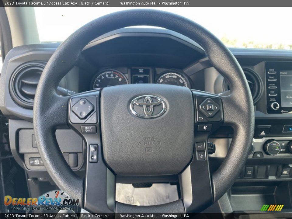 2023 Toyota Tacoma SR Access Cab 4x4 Black / Cement Photo #10