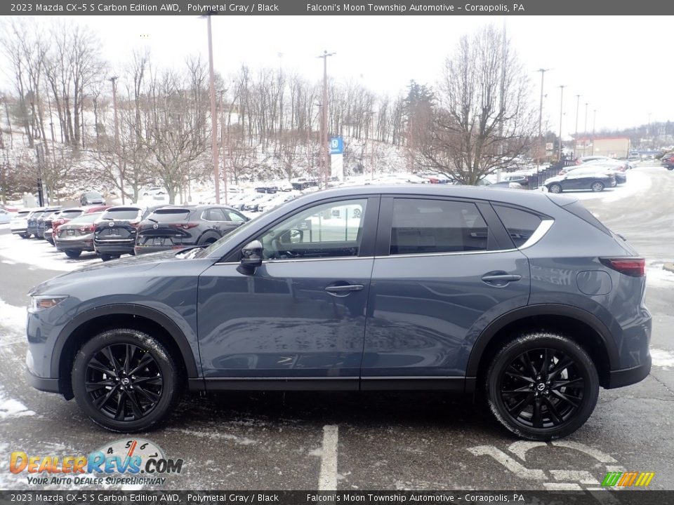 2023 Mazda CX-5 S Carbon Edition AWD Polymetal Gray / Black Photo #6