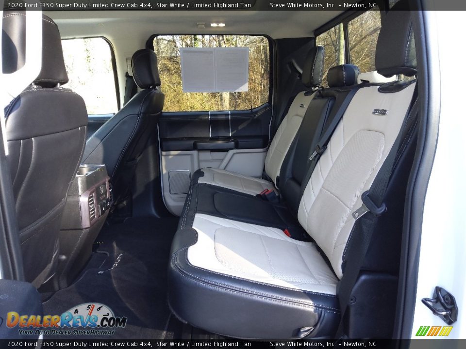 Rear Seat of 2020 Ford F350 Super Duty Limited Crew Cab 4x4 Photo #16