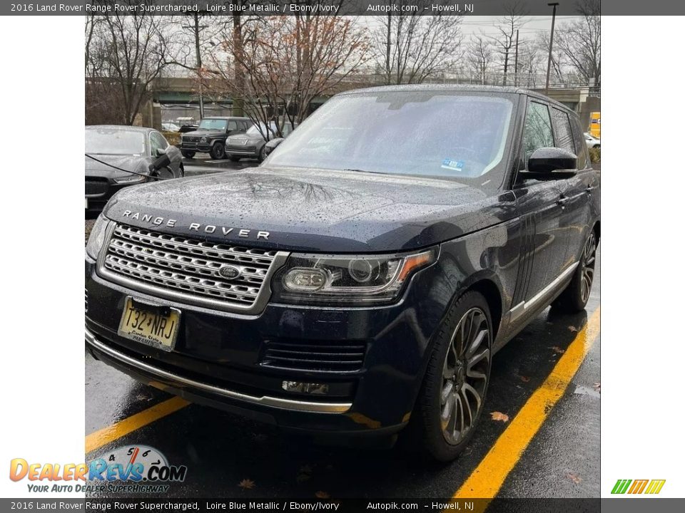 2016 Land Rover Range Rover Supercharged Loire Blue Metallic / Ebony/Ivory Photo #1