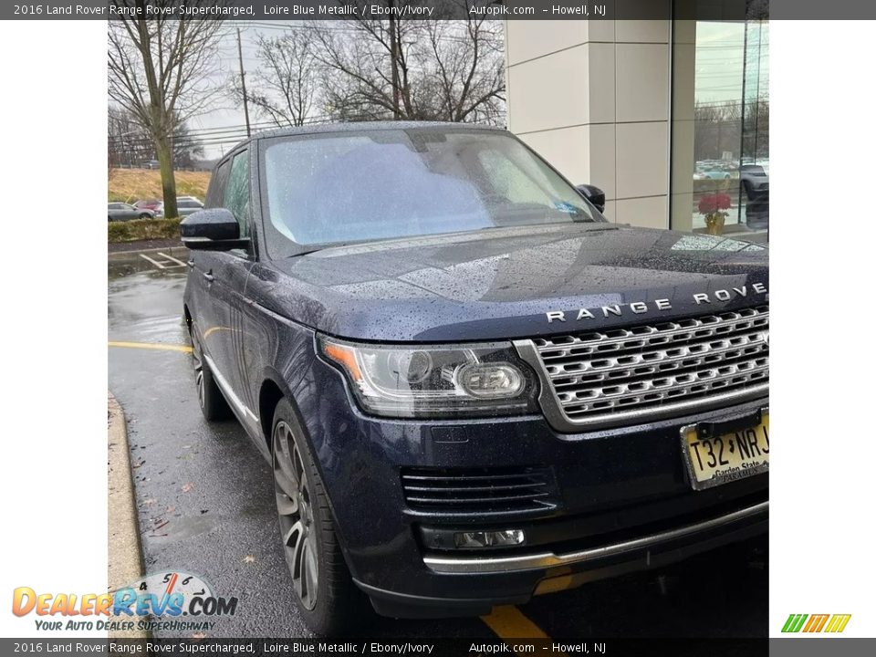 2016 Land Rover Range Rover Supercharged Loire Blue Metallic / Ebony/Ivory Photo #3