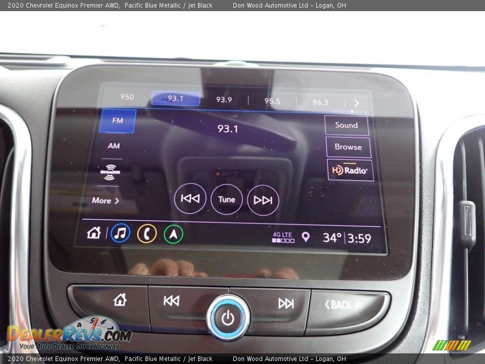 2020 Chevrolet Equinox Premier AWD Pacific Blue Metallic / Jet Black Photo #2