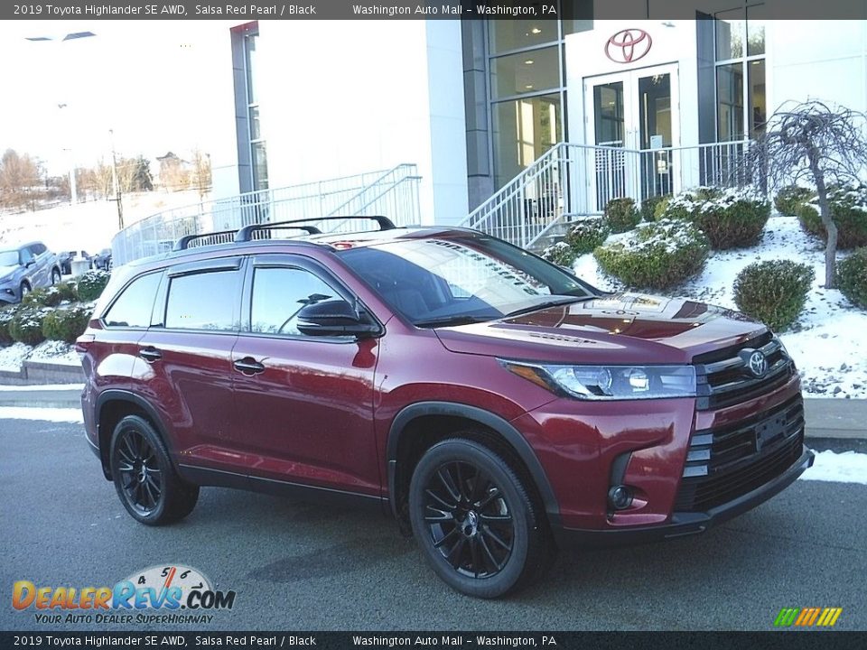 2019 Toyota Highlander SE AWD Salsa Red Pearl / Black Photo #1