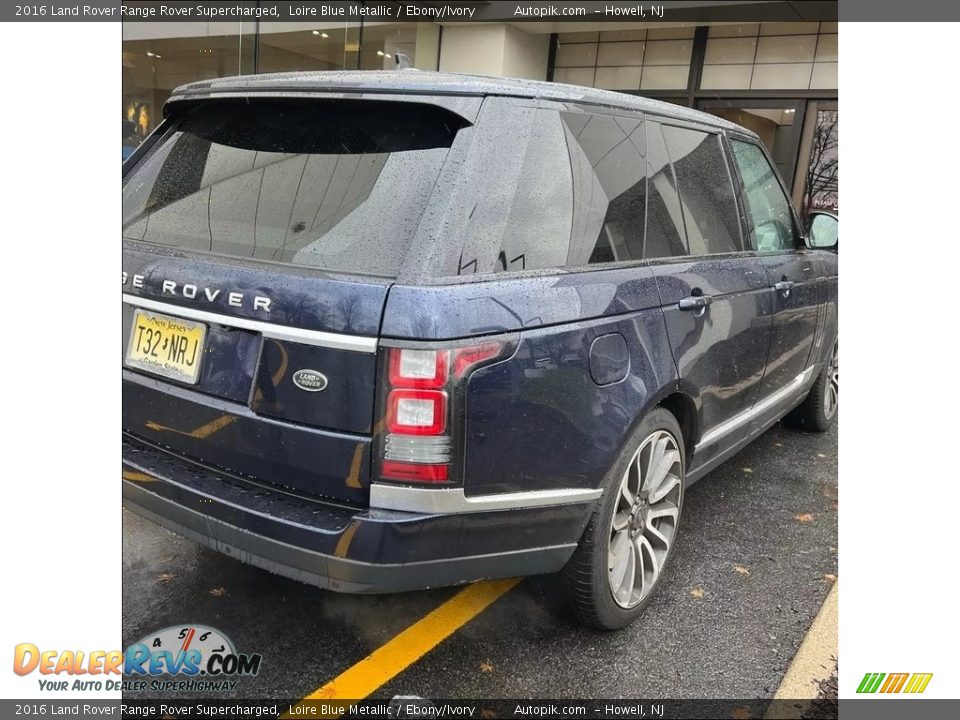 2016 Land Rover Range Rover Supercharged Loire Blue Metallic / Ebony/Ivory Photo #4