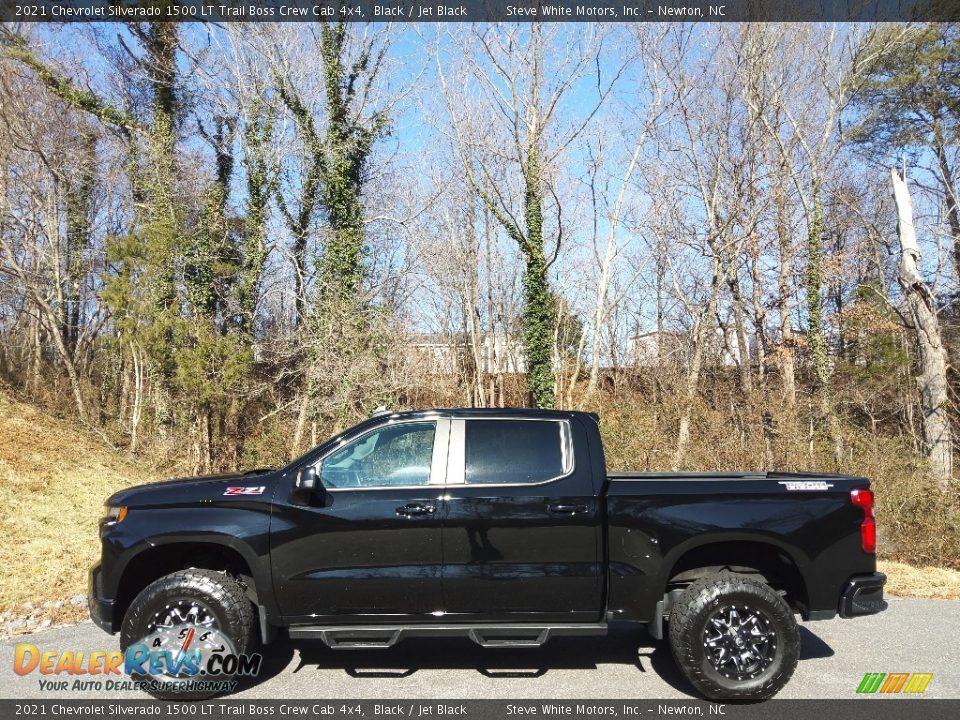 2021 Chevrolet Silverado 1500 LT Trail Boss Crew Cab 4x4 Black / Jet Black Photo #1